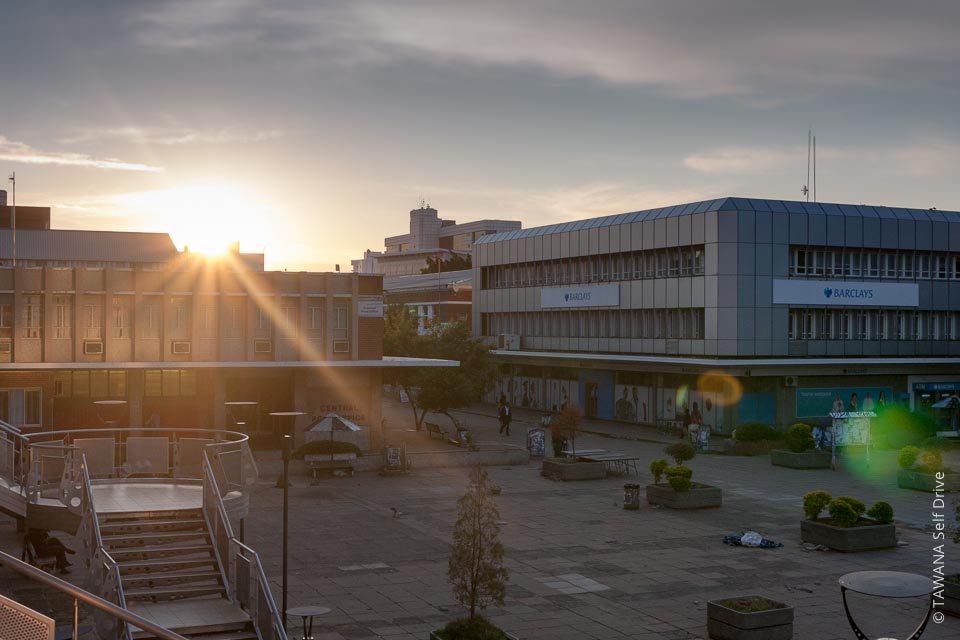 Centre ville de Gaborone, Botswana