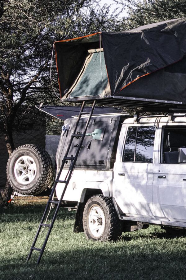 Safari self-drive : Land Cruiser équipé camping avec tentes de toit, Afrique du Sud